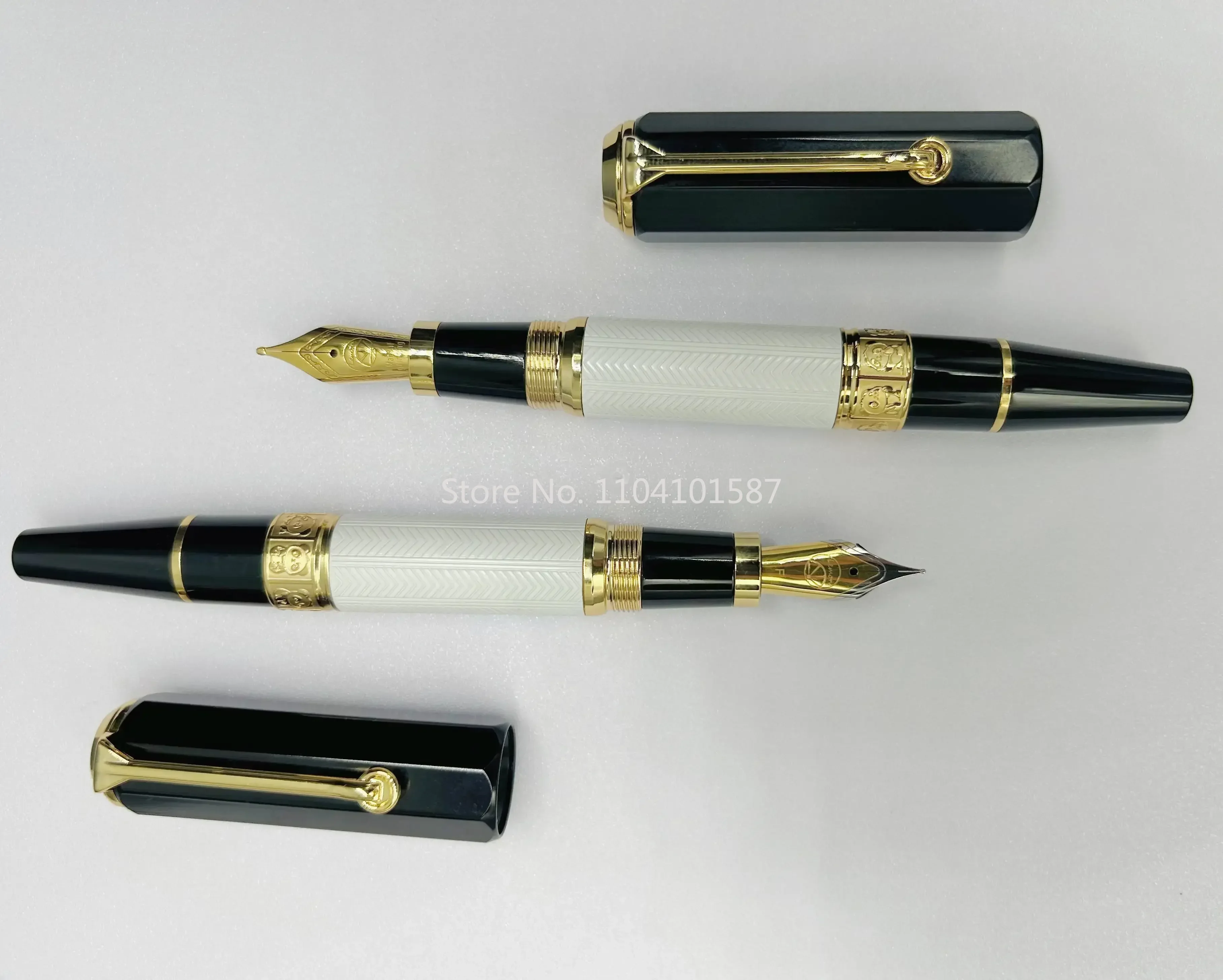 Imagem -05 - Lemon m5 Acrílico Pistão Fountain Pen Lâmina Padrão Panda Nib de Faca Longa Polido à Mão 14k 18k Nib Escrita Presente de Papelaria de Luxo