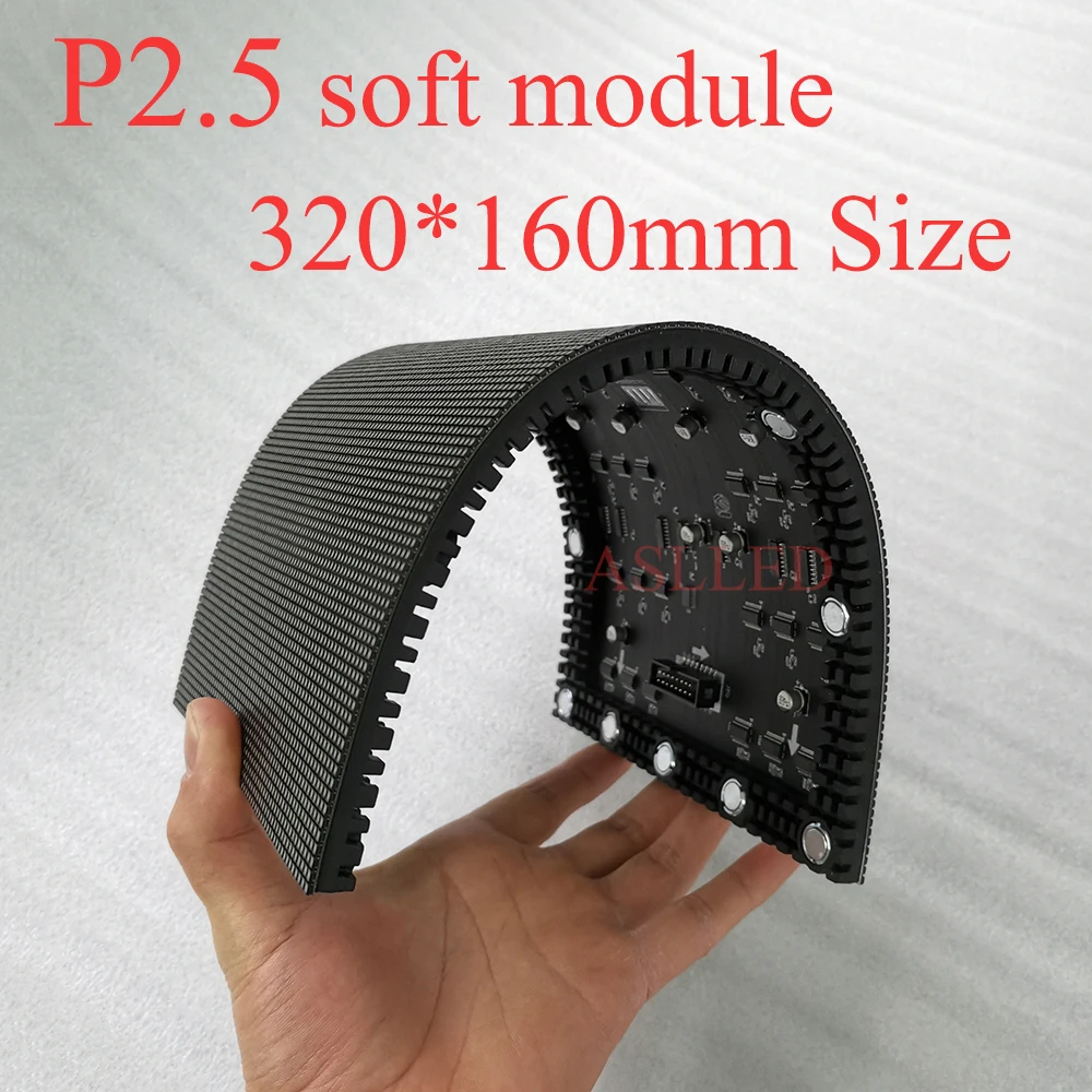 P2.5 LED Display Screen Flexible Soft 320*160MM LED Module Curved LED Advertising Display for Indoor