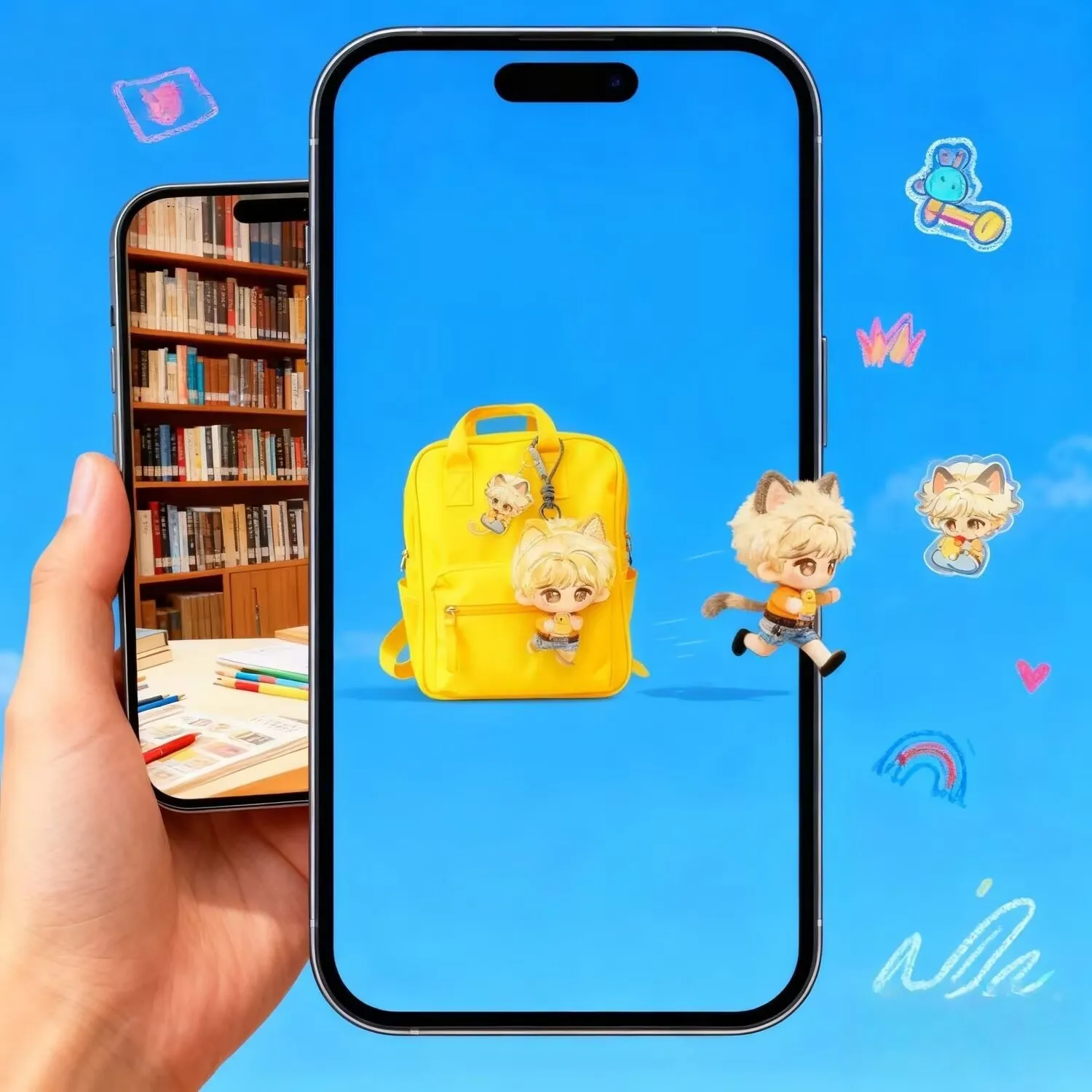 دمية قطنية أصلية أصلية من Ziyu مقاس 10 سم دمية قلادة أكريليك لطيفة للمشاهير مع مظهر عالي #4