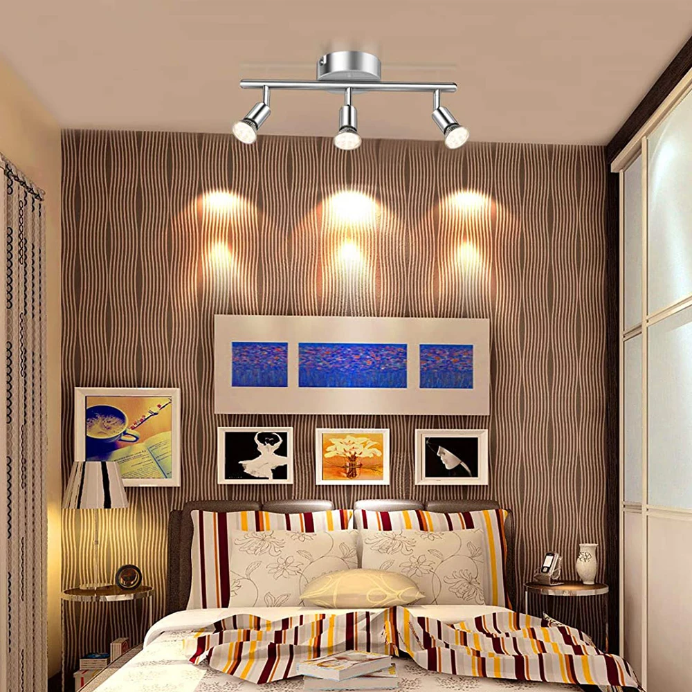 Imagem -05 - Modern Teto Spotlight Fixture Luzes Led Track Lighting Superfície Montada Teto Downlight Gu10 Lâmpada Lâmpada Indoor Spot Light