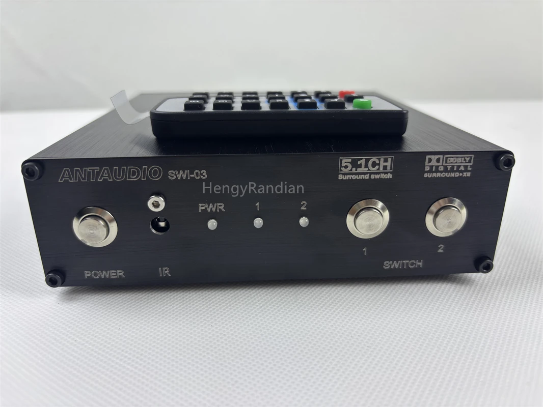 Excellent  5.1 Channel Audio Switcher 2 Input 1 Output Audio Input Selector 5.1CH Audio Switcher With Remote Control