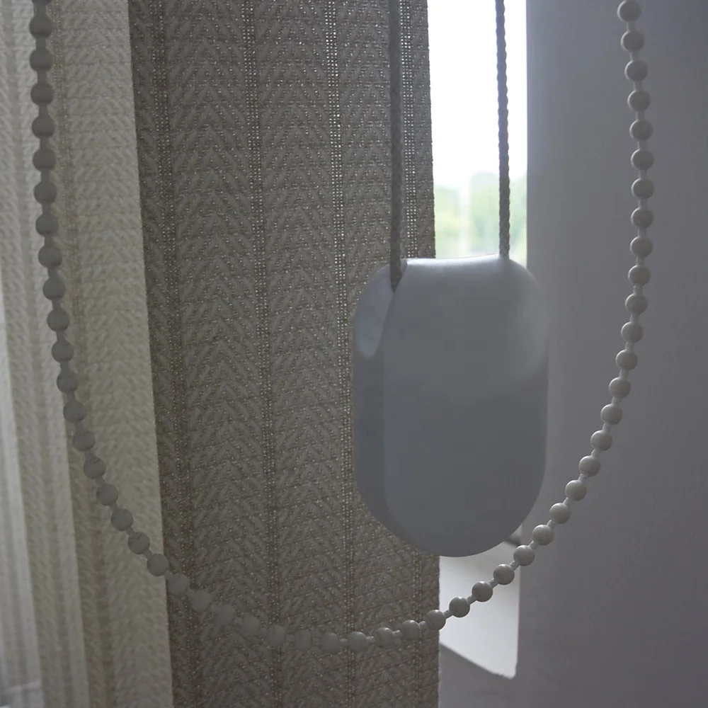 Atacado acessórios para persianas de janela, corrente e peso do cabo para postes de cortina, acessórios, componentes de rolo vertical