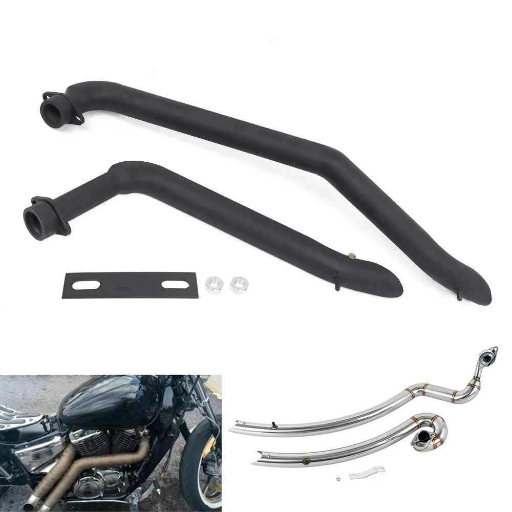 Exhaust Pipe Muffler Kit Silencers For Honda SHADOW 1100 VT1100C Spirit VT1100C2 Sabre Classic VT1100C3 Aero VT1100T ACE Tourer