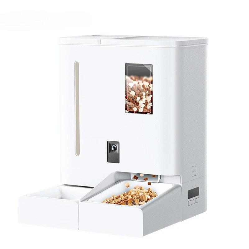

Cat bowl water food integrated pet feeder, smart cat water dispenser, two-in-one pet automatic feeder