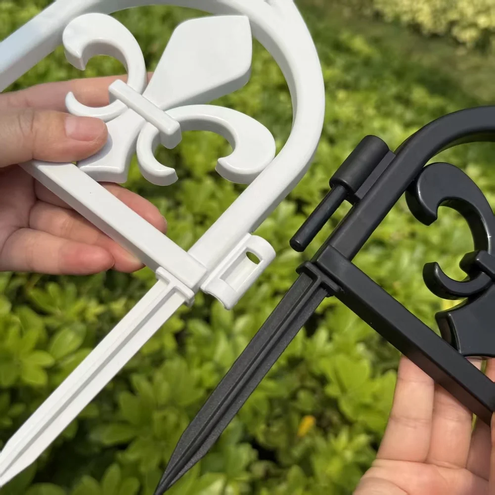 10Pcs Plastic Garden Edging Border Fence PP Material For Lawn Flower Bed Yard Landscaping Modern Decorative Panel Weather Resist