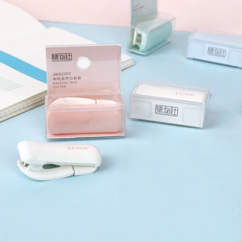 1Pcs Tape Dispenser Plastic Tape Cutter Tape Cutting Tool Can Write Invisible Correction Tape Stationery Tape Holder