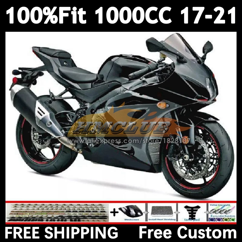 Body For SUZUKI GSX-R1000 GSXR 1000 2017 2018 2019 2020 2021 32No.151 black grey GSXR-1000 K17 GSXR1000 17 18 19 20 21 Fairing