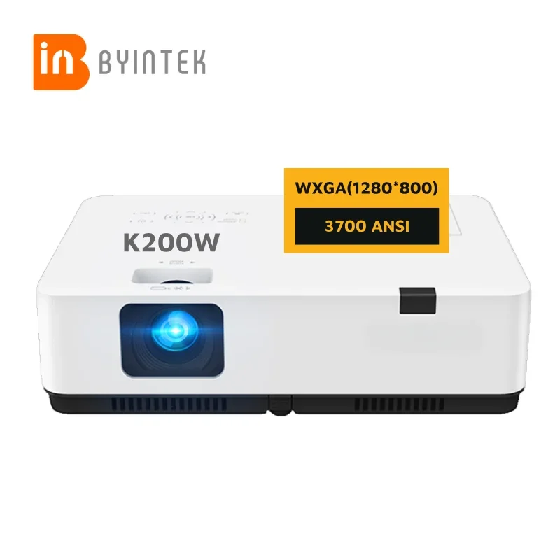 Профессиональный проектор большой площади K200W WXGA (1280X800) 3LCD проектор 3700 ANSI проектор с высоким люменом для школы