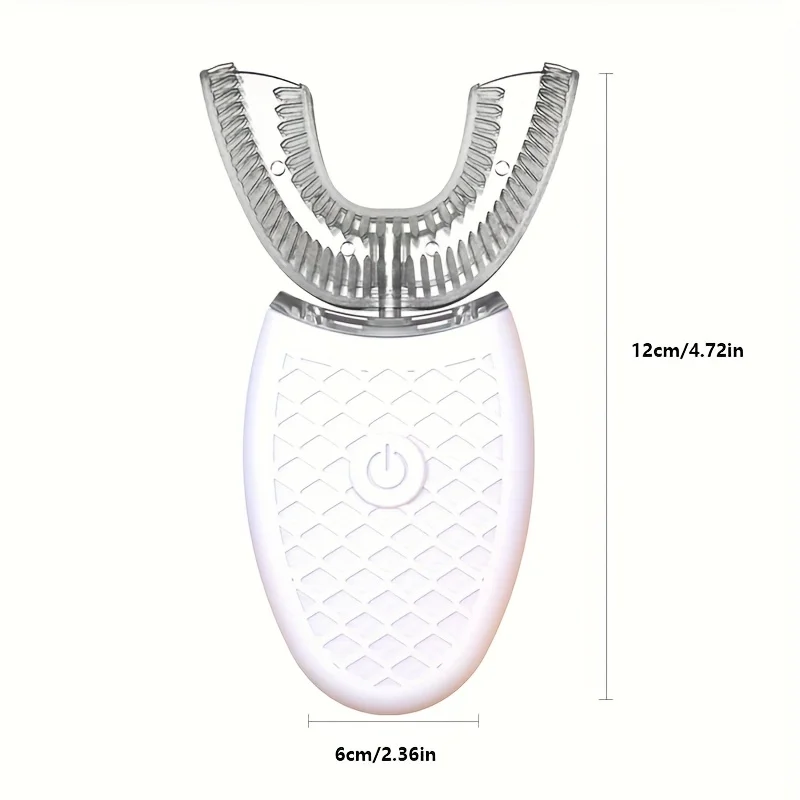 Portable U-shaped electronic silicone toothbrush image 2