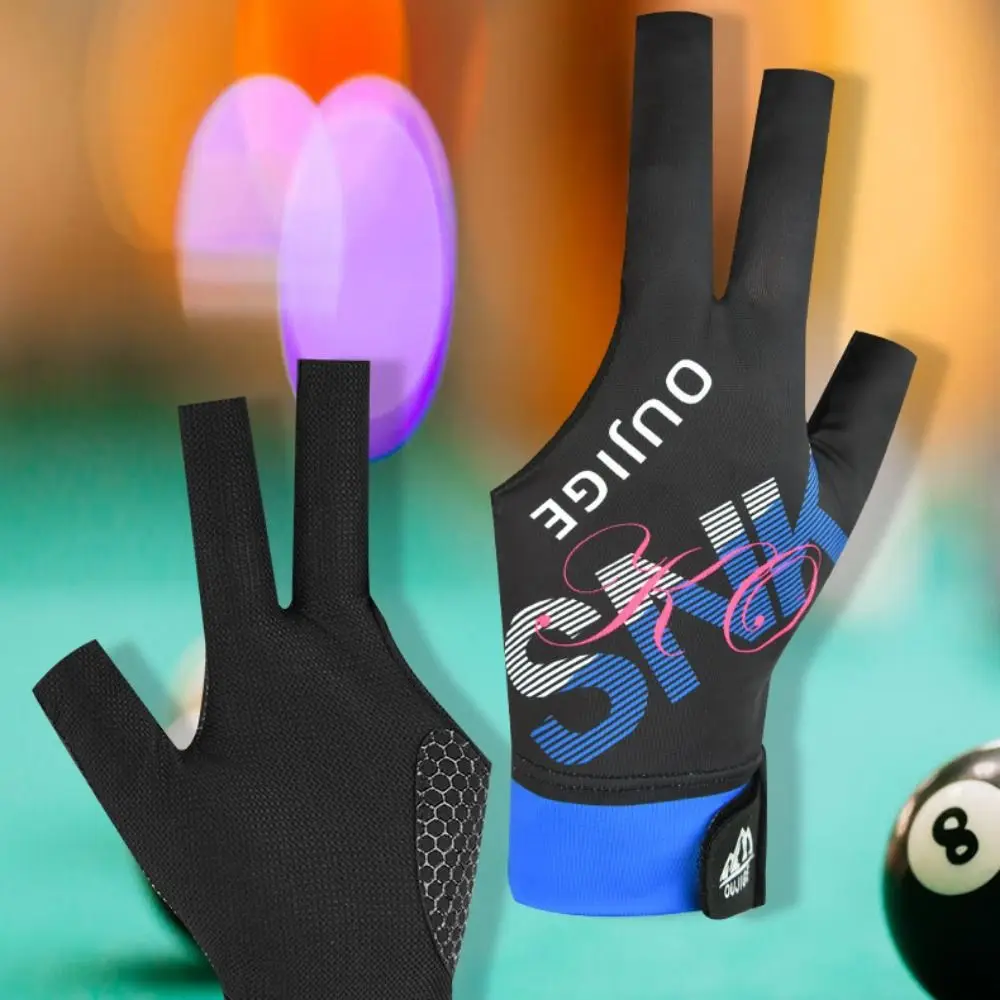 

Three Finger Left Hand Billiards Gloves Left Hand Wear-resistant Billiard Training Gloves Breathable Lightweight