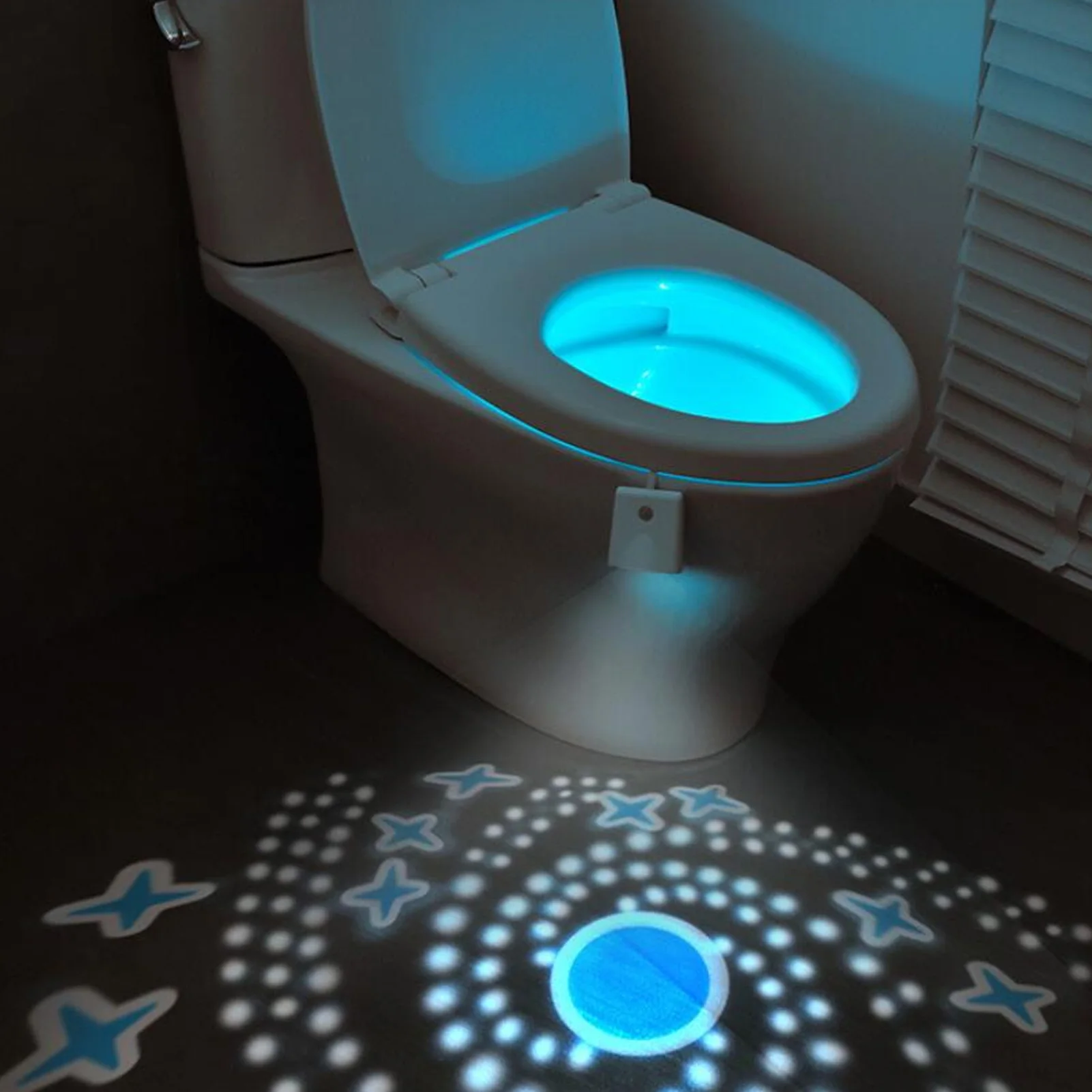 

ZK40 Ночной светильник для унитаза, датчик движения, светодиодный RGB, меняющий цвет, ночник для унитаза для туалета