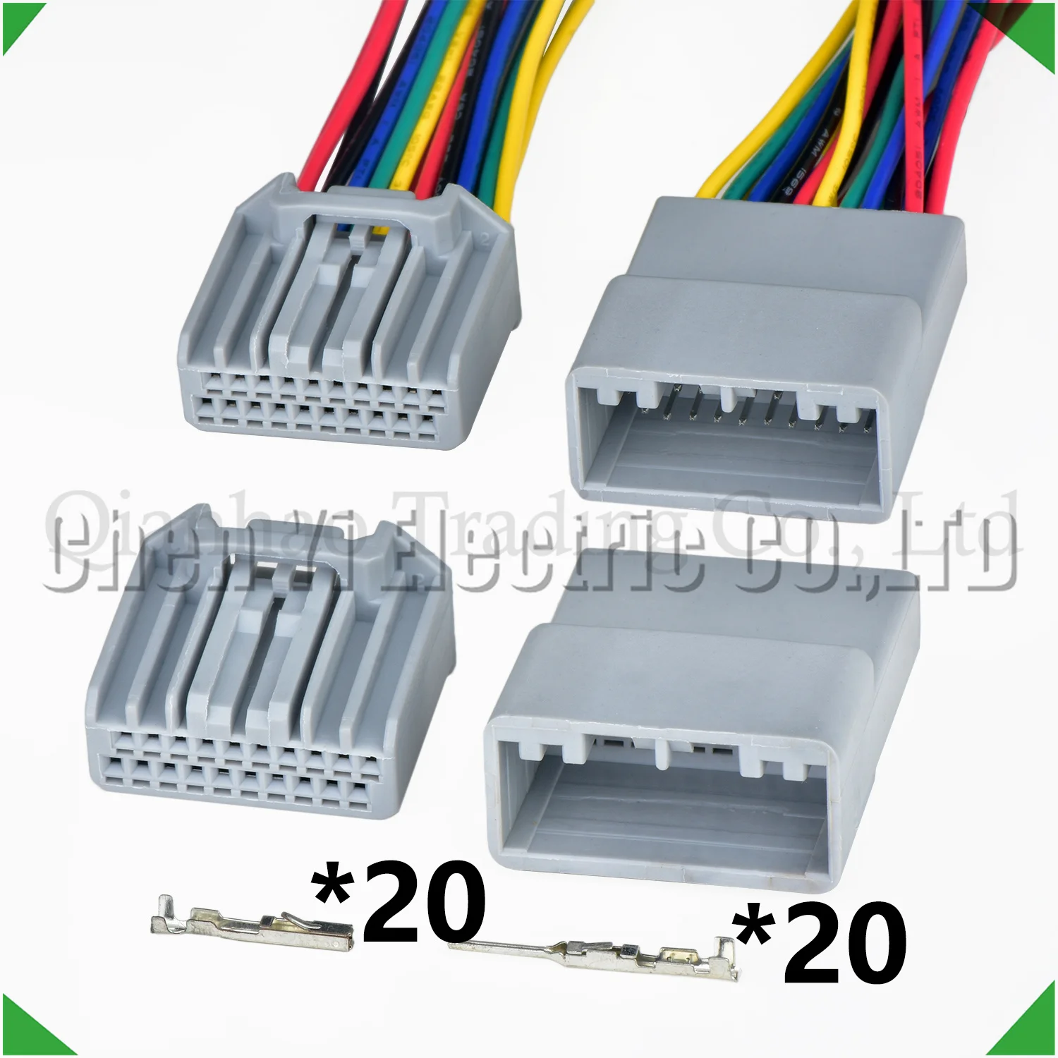 20 Pin Automotive connector harness plug MX34020SF1 MX34020PF1 For Car Wireless Bluetooth Music Audio Microphone Mic Adapter