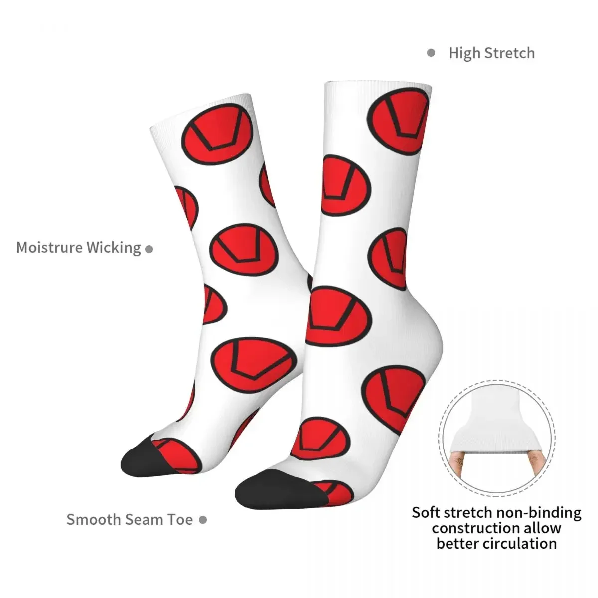 Swinger Lifestyle Symbol Socks Harajuku Sweat Absorbing Stockings All Season Long Socks Accessories for Unisex Birthday Present