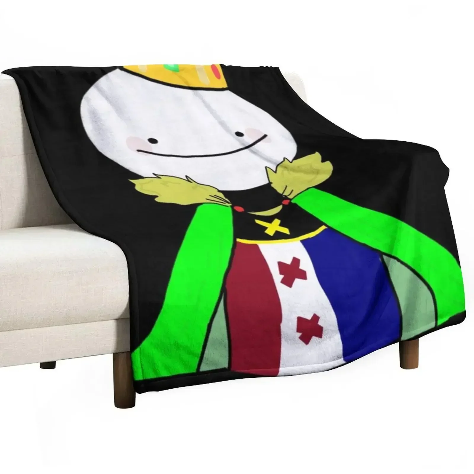 

Dream smile merch - Dream smp flag Throw Blanket Luxurious Soft Blanket Holiday Gift for Family