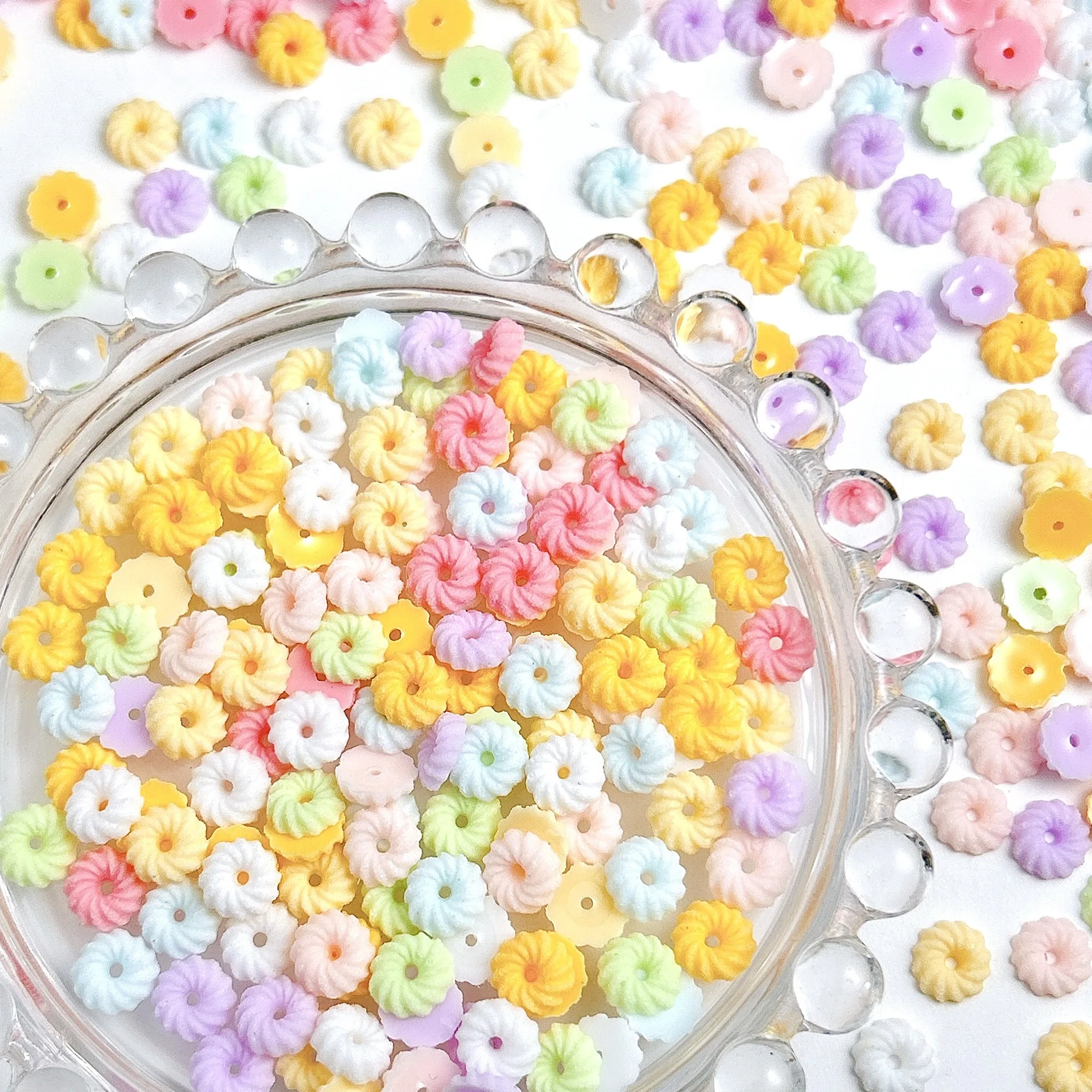Разноцветные плоские подвески – обзор и цена Resin Art Earrings Material