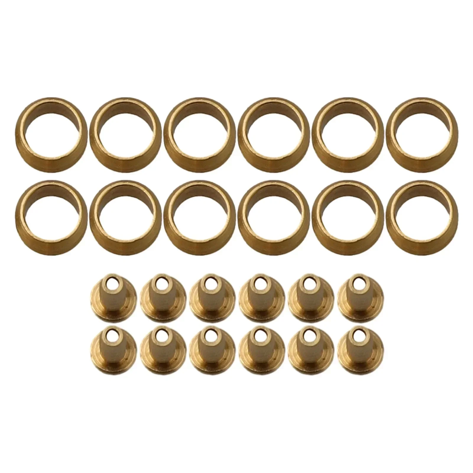 12PCS Brake Olive And Barb Kit Bike Brake Olive And Brass Connecting Insert Kit For Shimano BH59/BH90 Hydraulic Disc Brake Hose