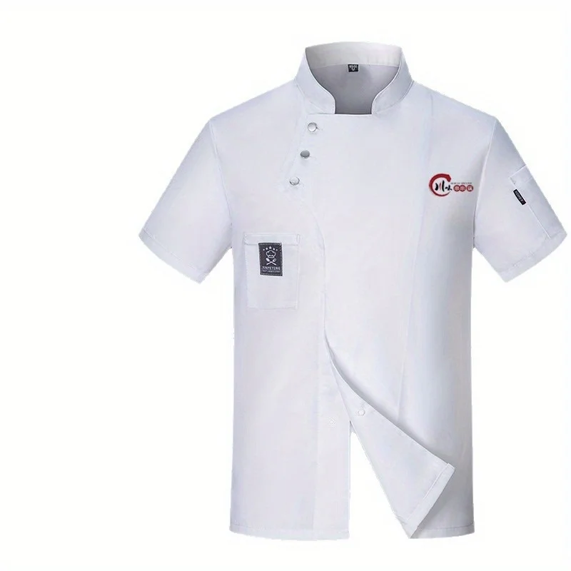 

Catering Cooking White Shirt Restaurant Kitchen Chef T-shirt Baker Work Uniform Waiter Hotel Clothes Cook Jacket Cafe Overalls