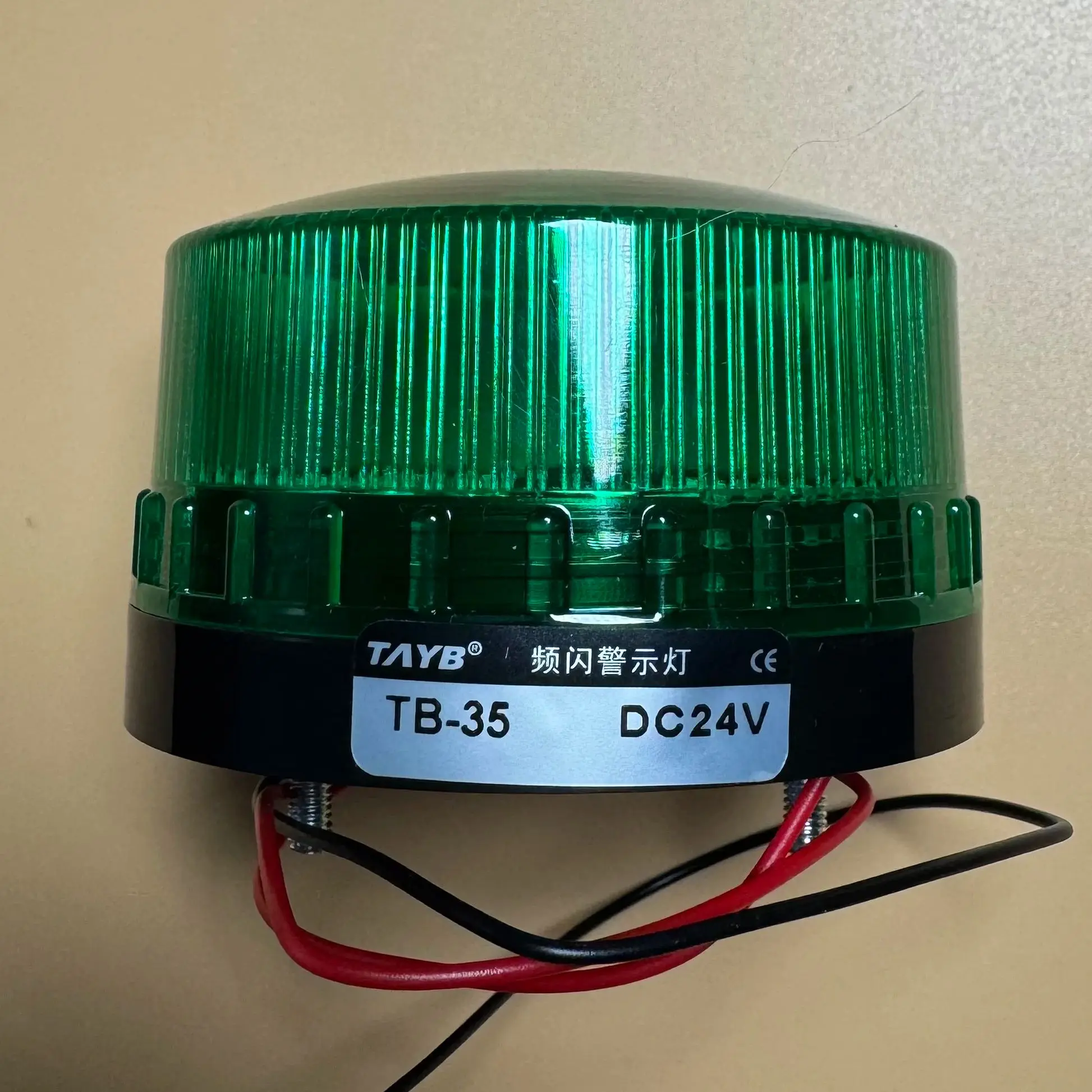 Zusen TB35-G 12v 24v 110v 220v Green Security Alarm Light Strobe Signal Small Warning Light LED Lamp