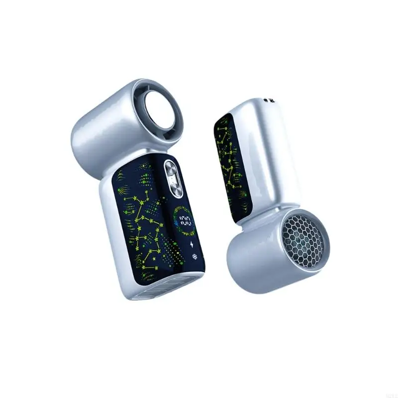 Very Light Handheld Fan With Cooling System And 3000mAh Battery 