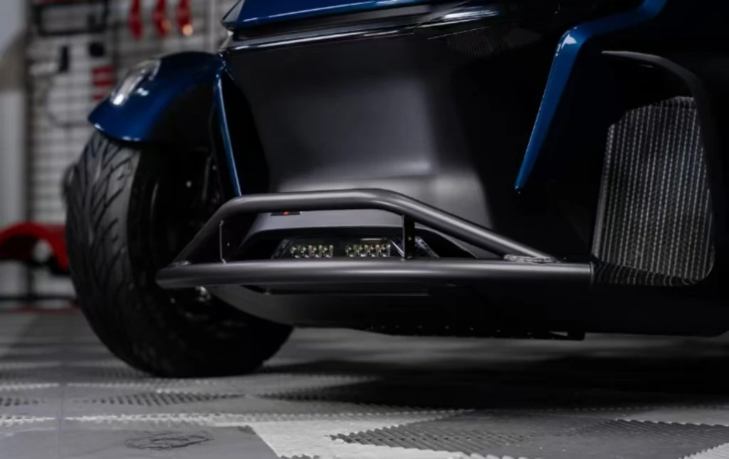 2020-2025 المصد الأمامي الأنبوبي الفولاذي Can-Am Spyder RT/RT-L مع لوحة انزلاقية، واقي شبكة الحماية من التصادم