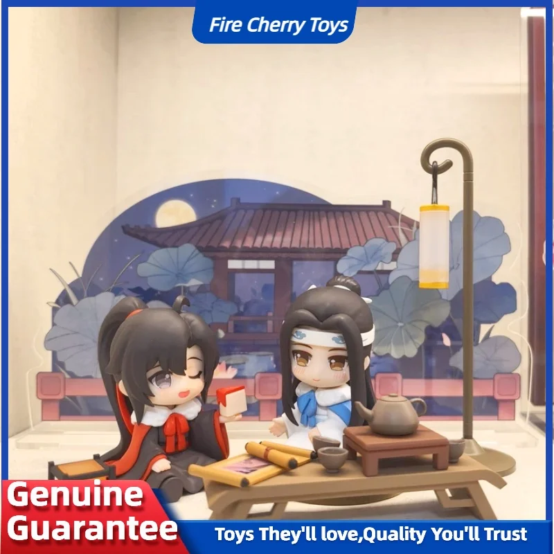 

New Mo Dao Zu Shi Anime Figure Lan Wangji Wei Wuxian Action Figures Q Version Model Doll Desktop Collection Dedcor Toy Girl Gift