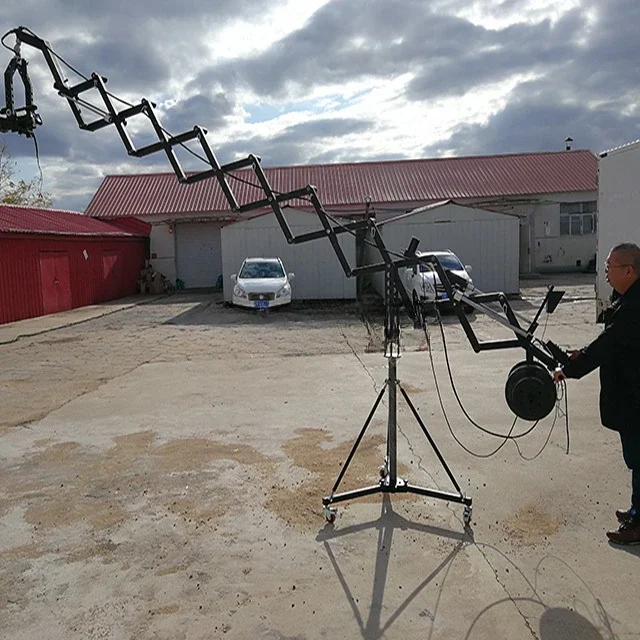 5.5 Meters Telescopic Camera Crane With Motorized Arm