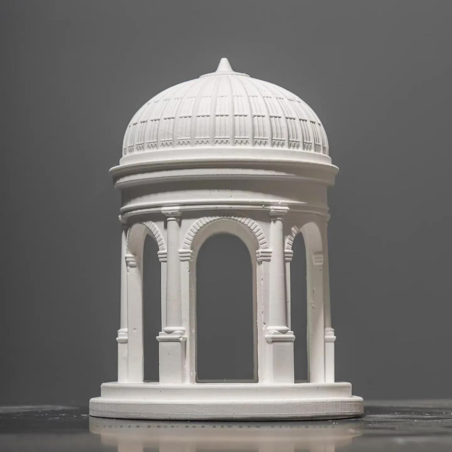 European style dome palace architecture, French style pavilion church, gypsum architectural ornaments