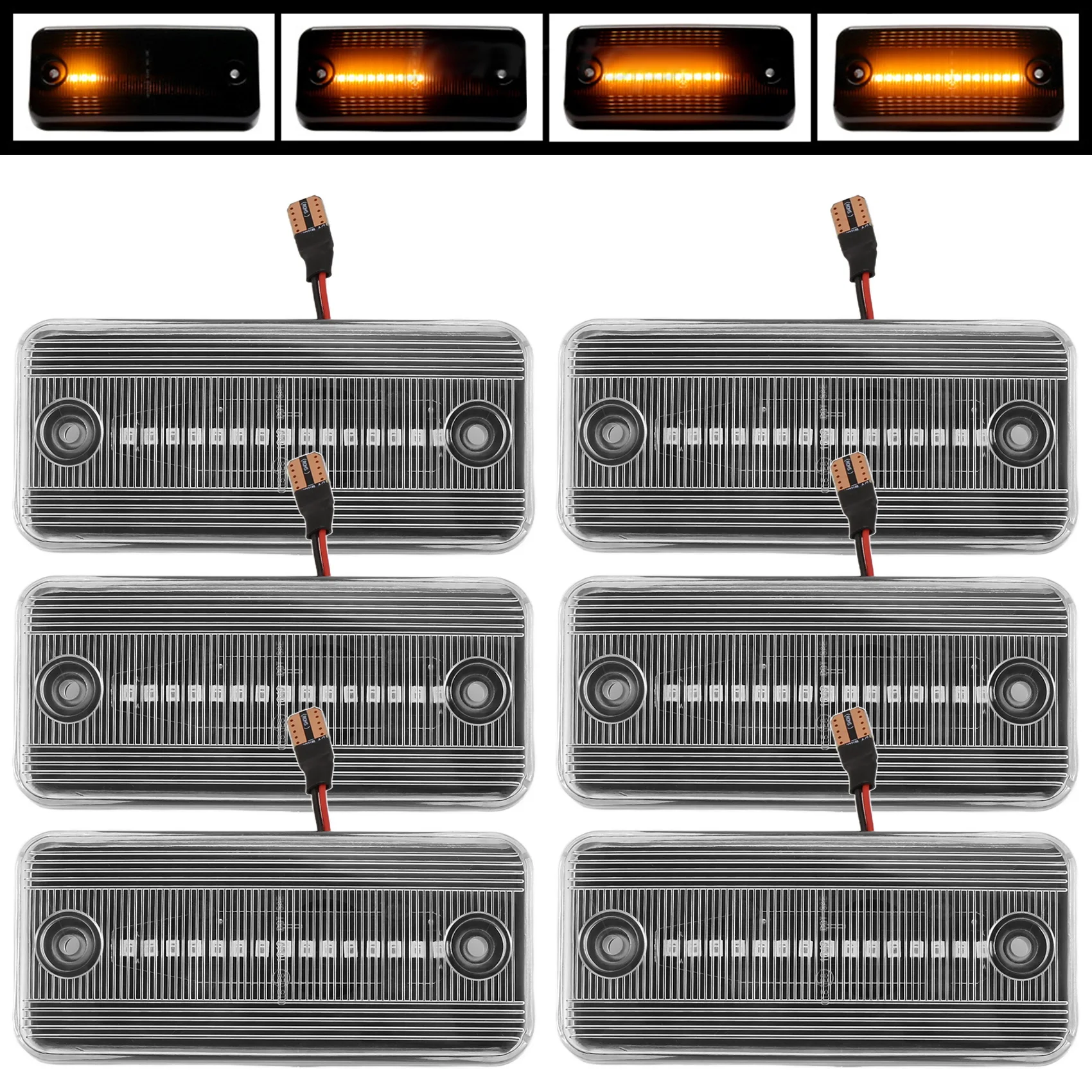 6 прозрачных светодиодных боковых габаритных фонарей для Fiat Ducato III Iveco Daily IV DAF LF XF CF 5010306792