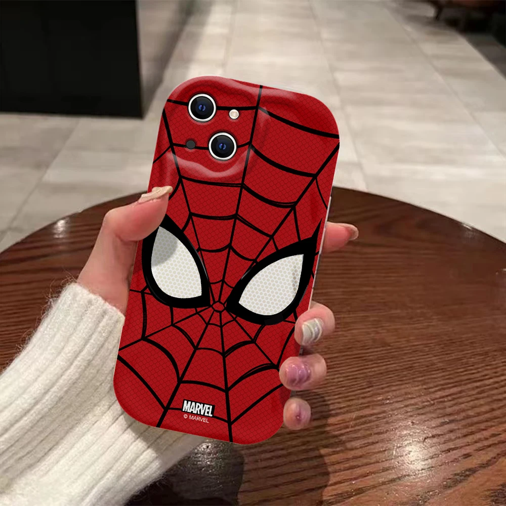 Marvels Spidermans Venoms 3D Wave Case For OPPO Realme 12 11 10 9 8 7 7i 6 5 Pro Plus C67 C55 C31 C35 C11 C12 C15 C20 C21Y Cover