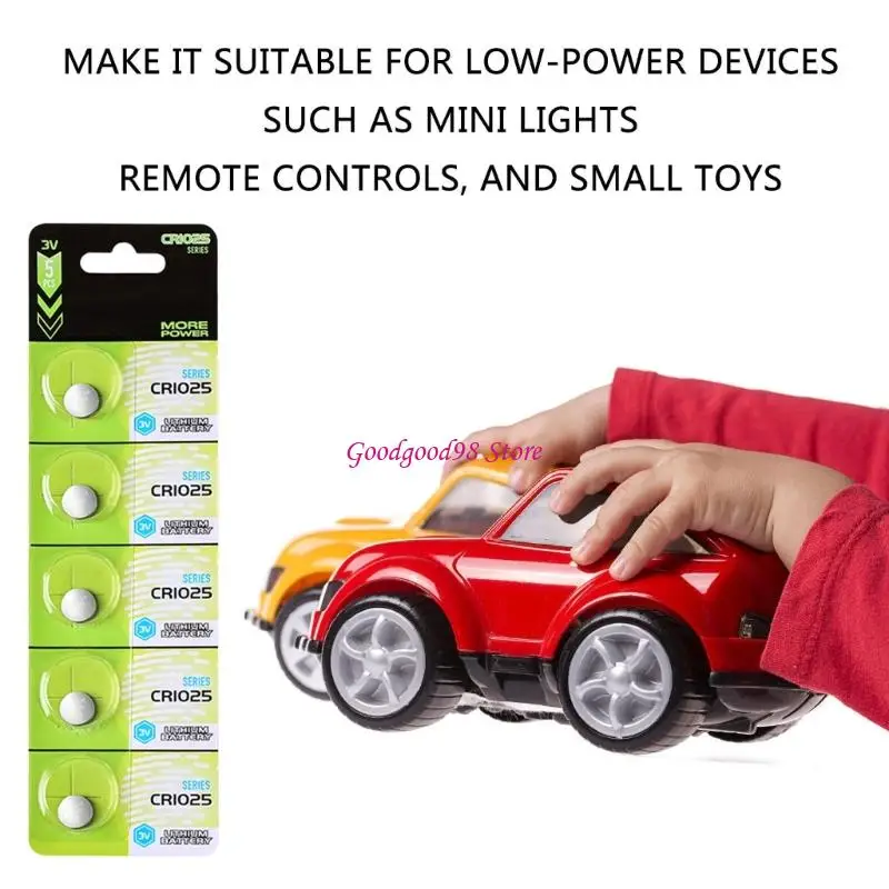 

Pack Of 5pc/10pc CR1025 Lithium Button Cell Batteries CR1025 Battery For Car Calculators And Mini Electronics