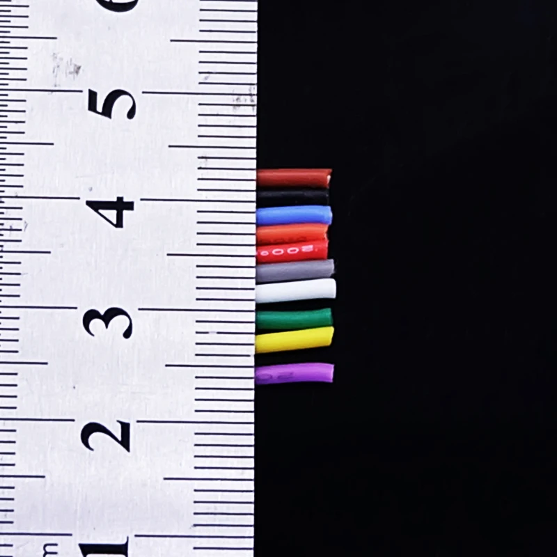 Copper Wire 24AWG Super Soft Silicone Rubber Insulation High Temperature Flexible Heat-Resistant DIY Lighting Electronic Cable