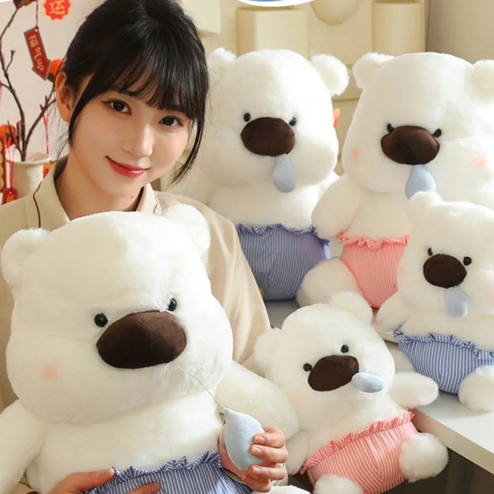 

Fluffy Stretchable Snot Bear Cartoon Sleeping Pants Bear Doll Cute Soft Stuffed Animal Pillow Girls