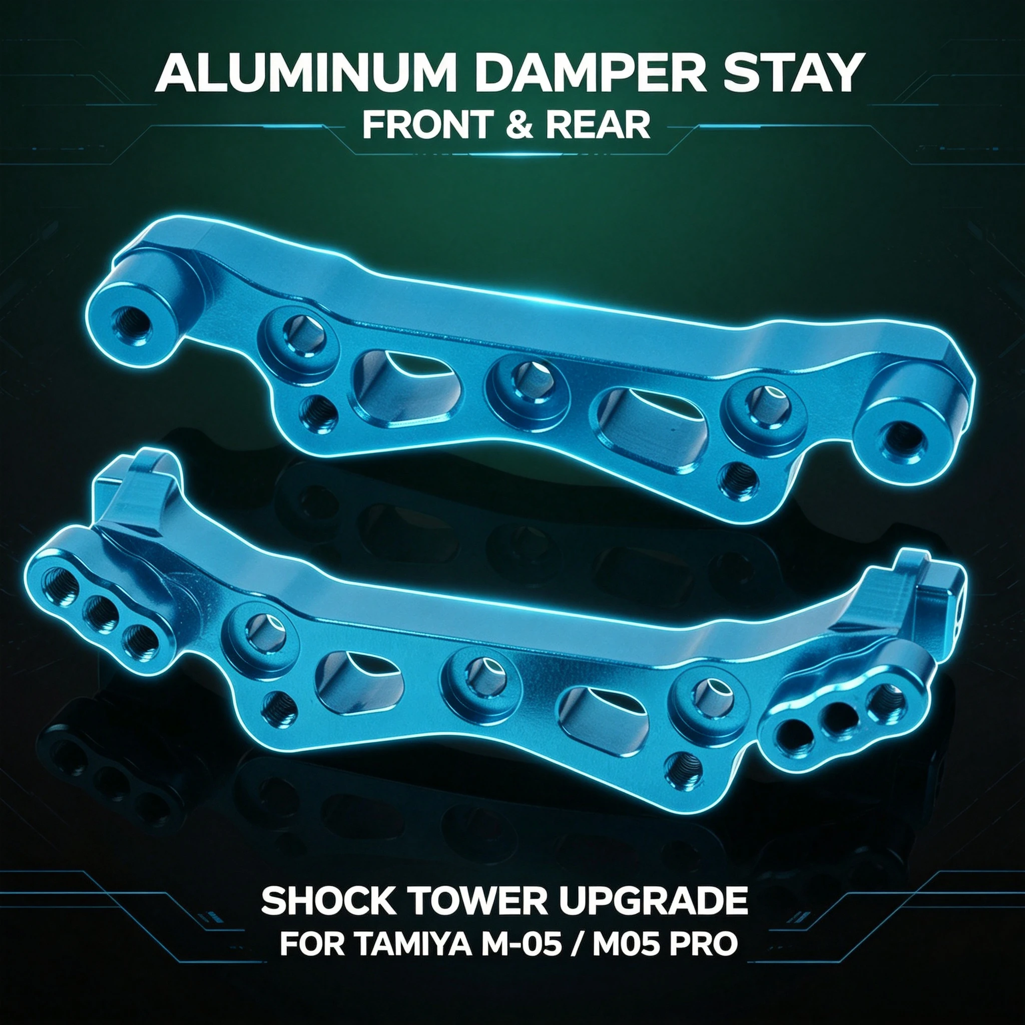 Aluminum Front Rear Damper Stay for Tamiya M-05 M05 Pro Shock Tower Upgrades