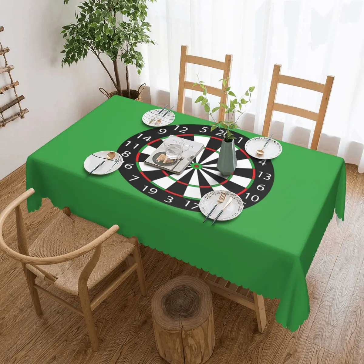 

Darts Board Arrow Target Rectangular Tablecloth Waterproof Table Cloth Table Covers
