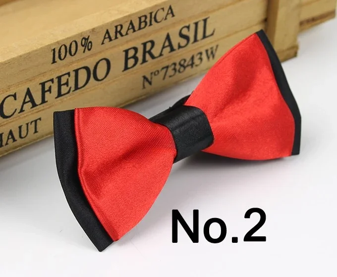 Classic Korean Version Children's Bowtie 5*10CM Two Tone Double-layer Solid Bow Ties Fit Boys Girls Class Party Casual Bowknot