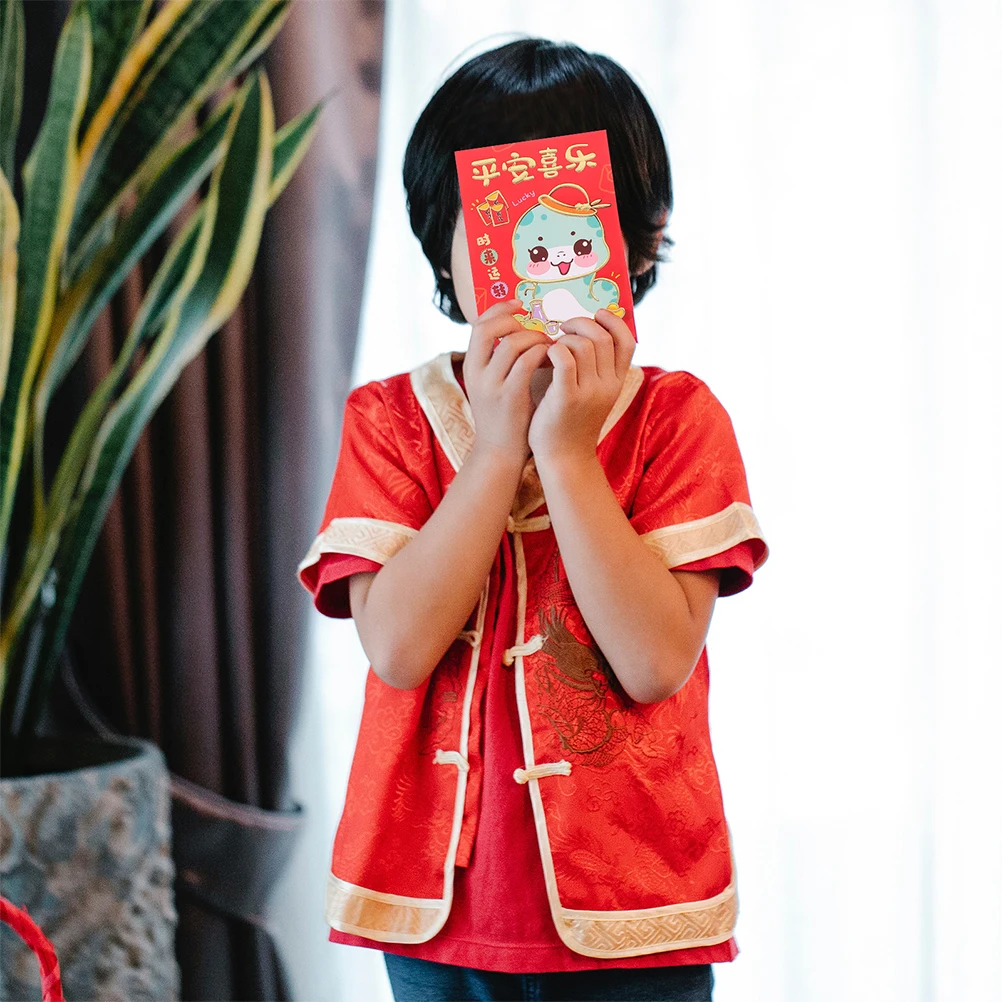 

10 Sets 2025 Chinese New Year Red Envelopes Money Envelopes For Cash Spring Festival Red Packets Vibrant Cartoon Designs Secure
