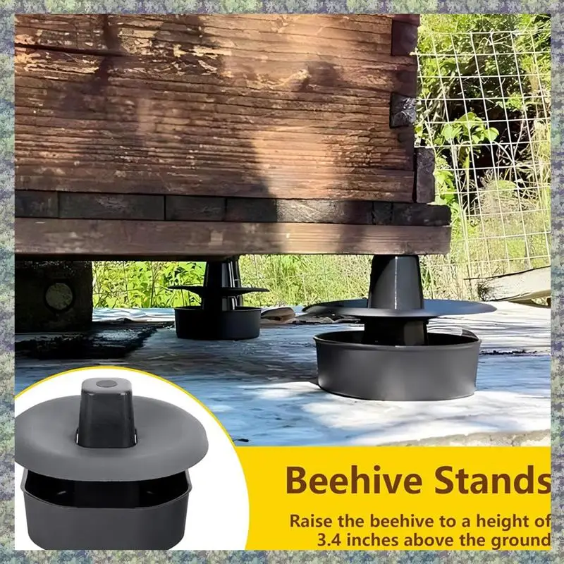 

WON Beehive Stand Sturdy Beehive Foot Stand, For Outdoor Garden Beekeeper Workshop Beehive Base