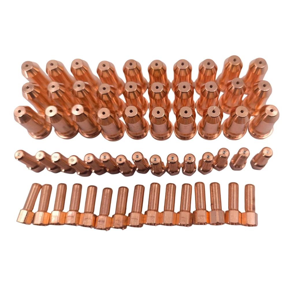 

Plasma Cutting Electrode 52556 and Nozzle 51248 for PT100 iPT100 Cutter Torch 60pcs Copper Parts for Industrial Metal Cutting