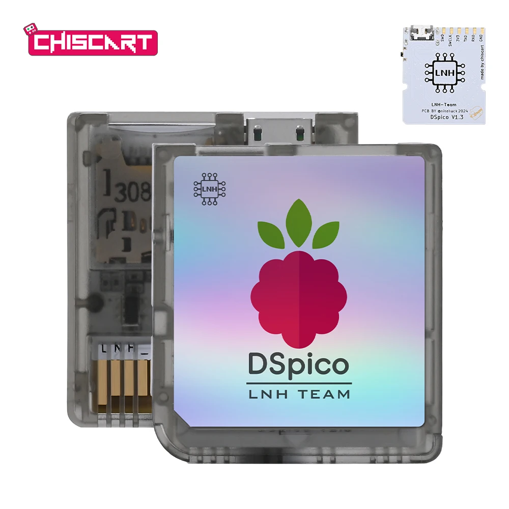 Transparent frosted Colored   DSpico Game Reader Compatible With NDS NDSL DSi 3DS Console  RP2040 MCU