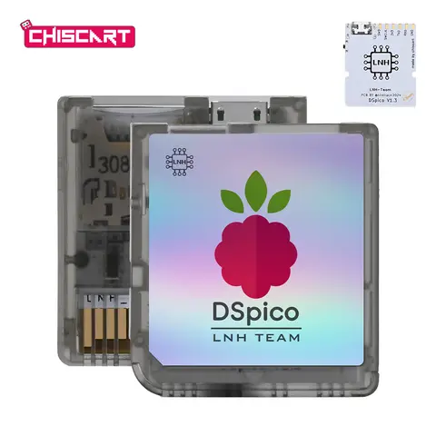 Chiscart Transparent frosted Colored   DSpico Game Reader Compatible With NDS NDSL DSi 3DS Console  RP2040 MCU