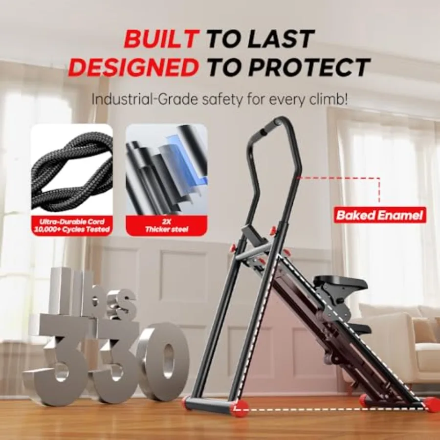 أداة سلالم لتمارين صالة الألعاب الرياضية المنزلية، إصدار جديد من آلة التسلق العمودية لمقاومة تدريب الجسم بالكامل، أداة ضبط ثلاثية السرعات