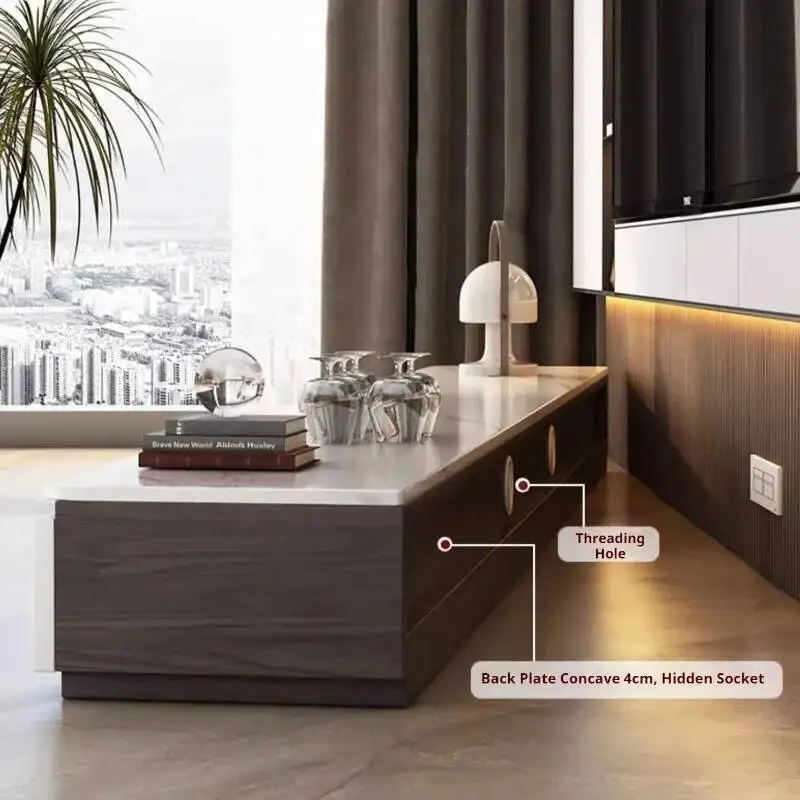 حامل تلفاز mueble غرفة المعيشة تلفزيون طاولة القهوة المنزلية الحديثة خزانة التلفزيون الترفيه دعم التلفزيون التلفزيون Sur Pied أثاث المنزل