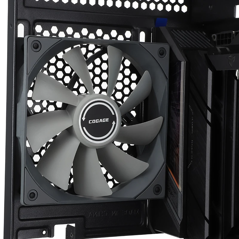 Thermalright COGAGE T12 12cm Chassis Fan 9 Blades/PWM Temperature Control/1550RPM/70CFM Cooling Fan