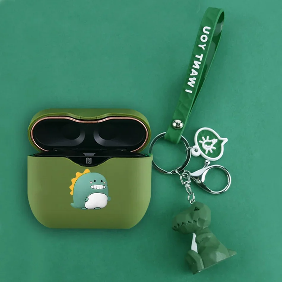 Untuk Sony Wf-1000XM3 Casing Kartun Earphone Penutup Pelindung untuk Sony Wf1000xm3 Silikon Nirkabel Bluetooth Casing Telepon Telinga Lucu