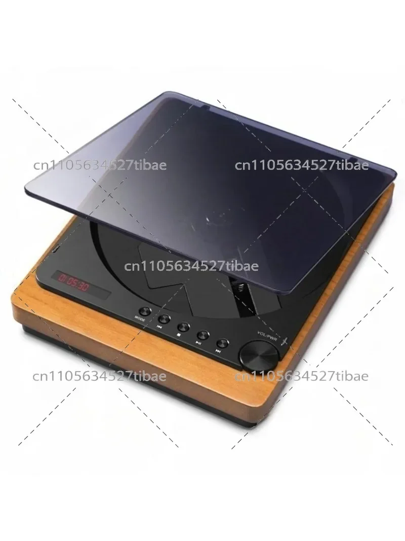 Reproductor de CD Retro con Bluetooth, Reproducción de Música sin Pérdida de Sonido, Receptor de Audio Portátil, Reproductor de CD de Estilo Vintage con Bluetooth