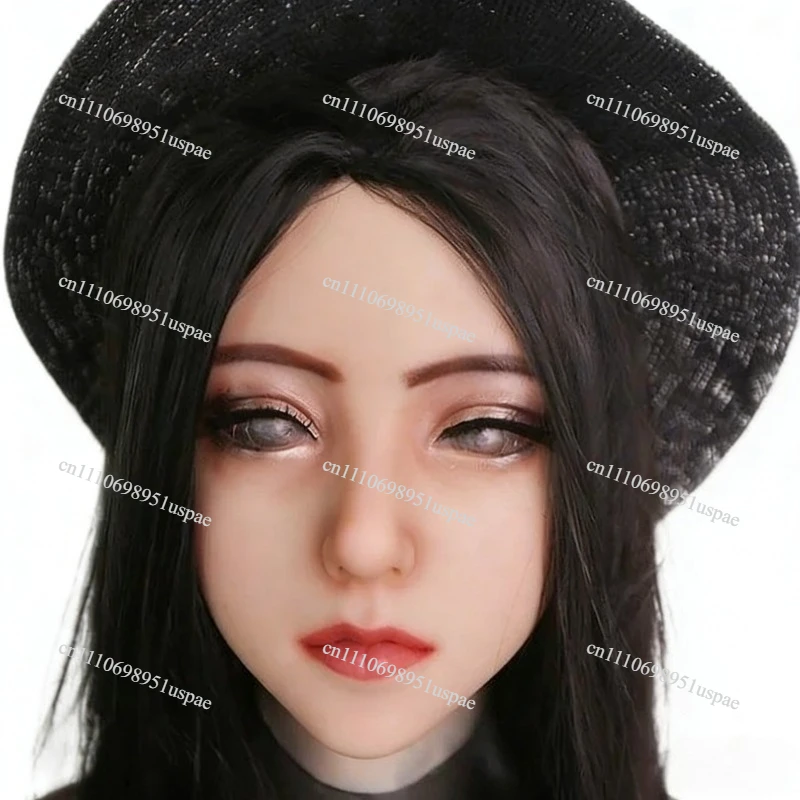 Mask Adult Full Face Silicone Headgear COS Disguise Mask CD Cross-dressing Male To Female Simulation Headgear