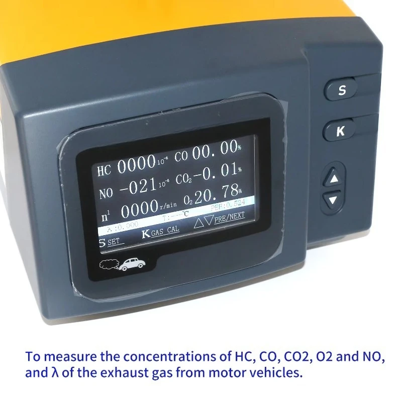 Analyseur de gaz d'échappement Automobile véhicule HC CO CO2 O2 testeur compteur analyseur de gaz d'échappement analyseur de gaz d'émission automatique NHA-506
