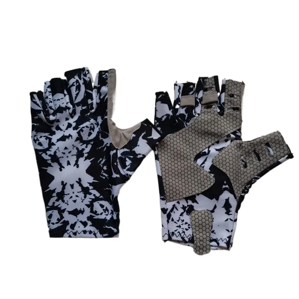 Sun Protection Half Finger Fishing Gloves Fingerless Half-finger Fingerless Fishing Gloves Breathable Summer Sunscreen