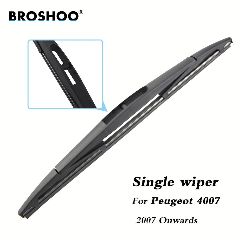 BROSHOO Car Rear Wiper Blade Blades Back Windscreen Wiper Arm For Peugeot 4007 Hatchback (2007 Onwards) 305mm Auto Styling