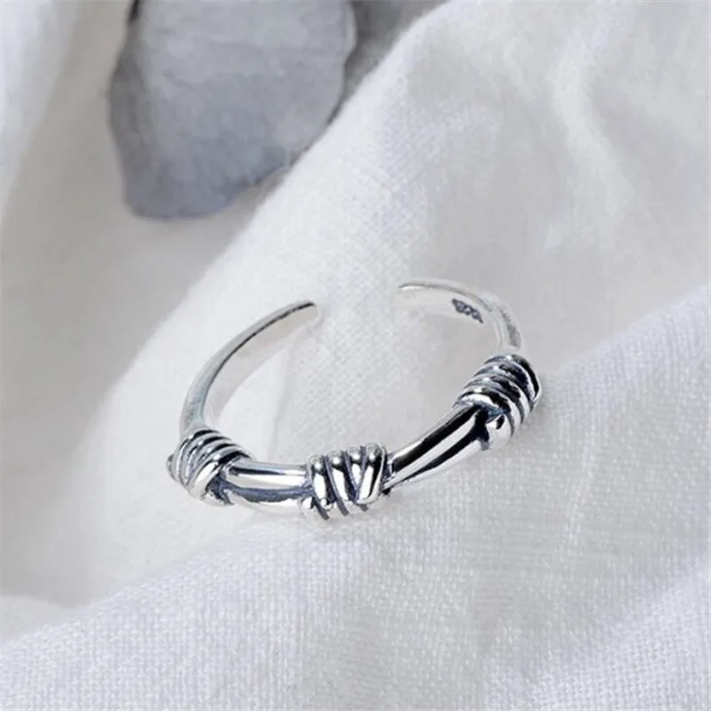 925 Sterling Silver Knot Entanglement Rings For Women  Wedding Luxury Ins Jewelry Gift Accessories Ropshipping Wholesale